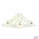 Epingle à chignon - En perles 3pcs (blanc)